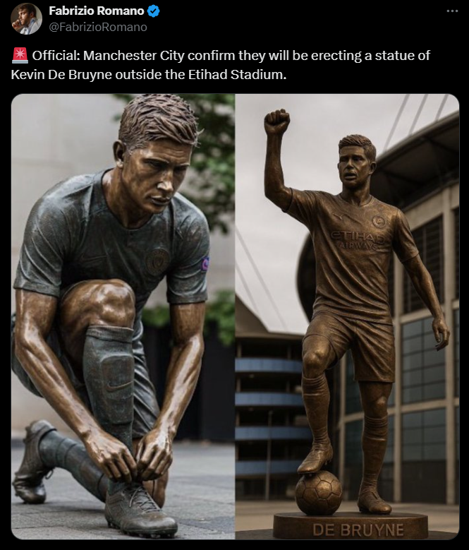 Tak Manchester City chce UHONOROWAĆ Kevina De Bruyne!